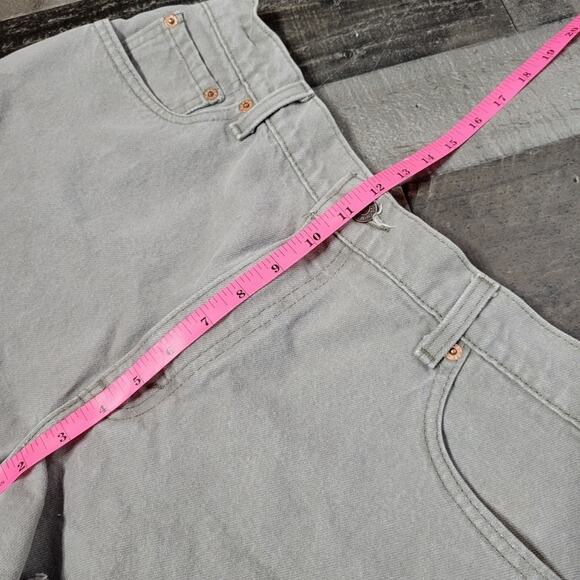 VTG 1995 Levi 551 Gray Cut Off Shorts, size 14 (31" waist) - Picture 7 of 9